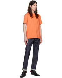 Vince Orange Gart Dyed T Shirt