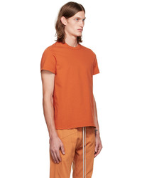 Rick Owens Orange Grid Level T Shirt
