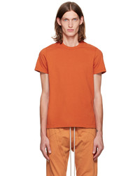Rick Owens Orange Grid Level T Shirt