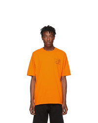 Ksubi Orange Hazard Square T Shirt