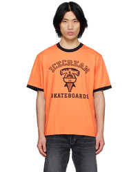 Icecream Orange Ic Sharks Ringer T Shirt