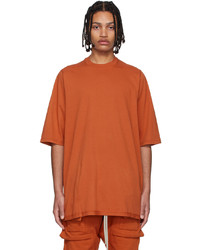 Rick Owens DRKSHDW Orange Jumbo T Shirt