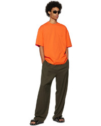 Balenciaga Orange Logo T Shirt