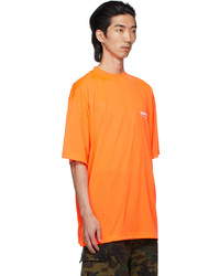 Balenciaga Orange Political Campaign Large Fit T Shirt