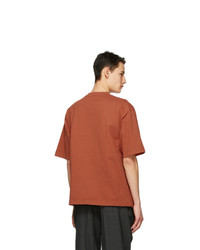 Acne Studios Orange Printed T Shirt