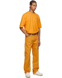 Heron Preston for Calvin Klein Orange Season 2 Heavy Weight T Shirt