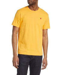 Comme Des Garcons Play Small Heart Cotton T Shirt In Yellow At Nordstrom