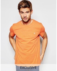 Jack Wills T Shirt With Pheasant Logo In Orange