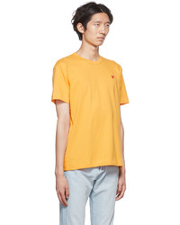 Comme Des Garcons Play Yellow Heart T Shirt