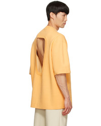 Peter Do Yellow Viscose Sweatshirt