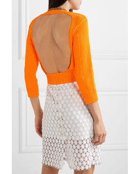 Les Rêveries Neon Open Back Knitted Sweater