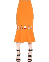 David Koma Triangle Cutout High Waist Cady Skirt