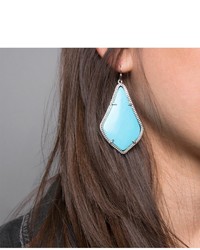Kendra Scott Alexandra Gold Earrings In Turquoise