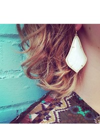 Kendra Scott Alexandra Gold Earrings In Turquoise