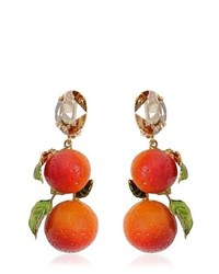 Dolce & Gabbana Oranges Drop Clip Earrings