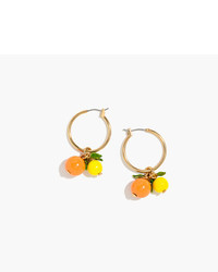 J.Crew Orange Hoop Earrings