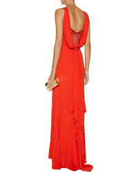 Mikl Aghal Embellished Jersey Gown