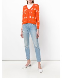Samantha Sung Embroidered Double Pocket Cardigan