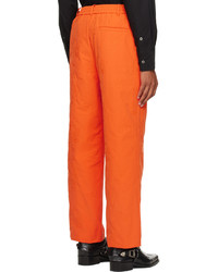 Feng Chen Wang Orange Phoenix Embroidered Trousers