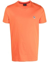 PS Paul Smith Logo Embroidered Cotton T Shirt