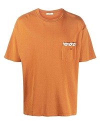 Bode Logo Embroidered Lace Trim T Shirt