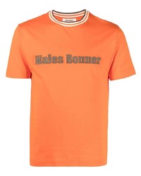 Wales Bonner Logo Embroidered Short Sleeve T Shirt