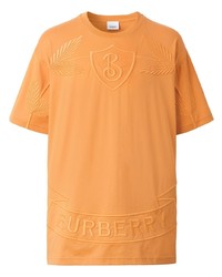 Burberry Oak Leaf Crest Embroidered T Shirt