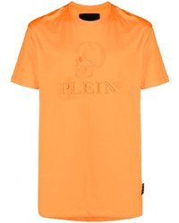 Philipp Plein Skull Embroidered T Shirt