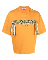 Lanvin Tassel Embroidered Logo T Shirt