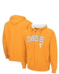 Colosseum Tennessee Orange Tennessee Volunteers Arch Logo 30 Full Zip Hoodie