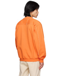 Jacquemus Orange Le Raphia Le Sweatshirt Fio Sweatshirt