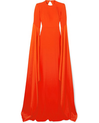 Alex Perry Abigail Open Back Crepe Gown