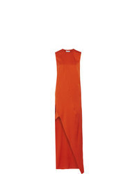 Narciso Rodriguez Asymmetric Stretch Silk Twill Gown