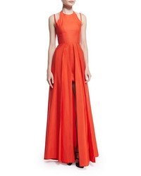 Alexis Contessa Sleeveless Split Front Gown Orange