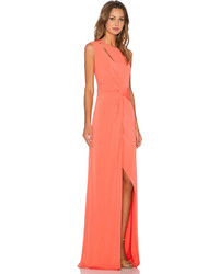 Halston Heritage Twist Cut Out Gown