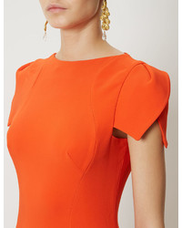Antonio Berardi Orange Cap Sleeve Gown