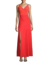 Phoebe Couture Sleeveless Double Slit A Line Gown