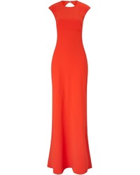 Alexander Wang T By Flare Red Crepe Backless Dress