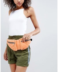 Asos Lifestyle Double Pouch Quilted Fanny Pack