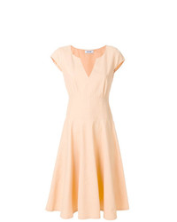 Moschino Vintage Cap Sleeves Flared Dress