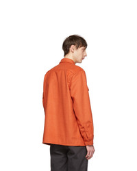 Dickies Construct Orange Flannel Shirt