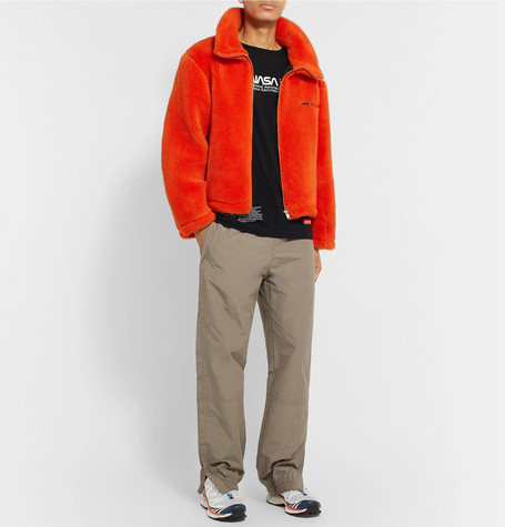 Ambush Logo Embroidered Wool Fleece Jacket, $1,169 | MR PORTER | Lookastic