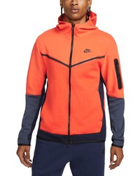 Nike Sportswear Tech Fleece Zip Hoodie In Orangeteam Orangeblack At Nordstrom