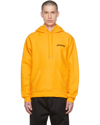 Cowgirl Blue Co Yellow Script Hoodie