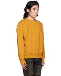 DRAE Orange Embroidered Sweatshirt