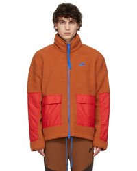 Nike Orange Sherpa Jacket