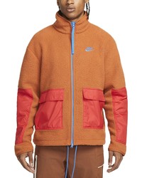 Nike Sportswear Sport Essentials Recycled Fleece Jacket In University Redsignal Blue At Nordstrom