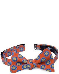 Orange Floral Bow-tie