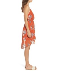 Band Of Gypsies Floral Surplice Highlow Dress