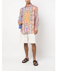 Etro Paisley Print Linen Shirt